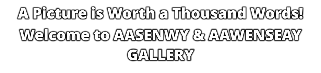 A Picture is Worth a Thousand Words! Welcome to AASENWY & AAWENSEAY GALLERY